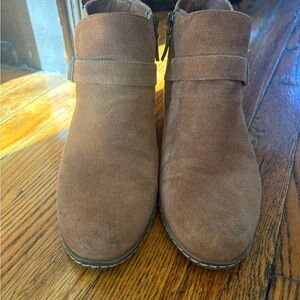 Brown Suede Ankle Boots